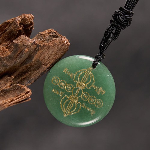 Vajra Dorje Black Obsidian Fulfillment Necklace