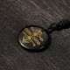 Vajra Dorje Black Obsidian Fulfillment Necklace