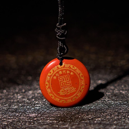 Swastika Lotus Crystal Obsidian Purification Necklace Pendant Swastika Lotus Crystal Obsidian Purification Necklace Pendant