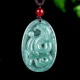 Jade Oval Year of the Snake Luck Necklace