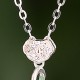 Hetian Jade Ginkgo Peace Buckle Prosperity Necklace Pendant