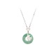 Hetian Jade Ginkgo Peace Buckle Prosperity Necklace Pendant