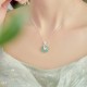 Hetian Jade Ginkgo Peace Buckle Prosperity Necklace Pendant