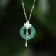 925 Silver Jade Butterfly Peace Necklace 925 Silver Jade Butterfly Peace Necklace