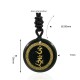 Swastika Vajra Protection Mantra Black Obsidian Pendant