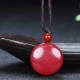 Cinnabar Yin Yang Blessing Braided Necklace Cinnabar Yin Yang Blessing Braided Necklace