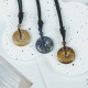 Green Tara Mantra Crystal Black Obsidian Fulfilment Pendant Green Tara Mantra Crystal Black Obsidian Fulfilment Pendant