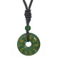 Green Tara Mantra Crystal Black Obsidian Fulfilment Pendant Green Tara Mantra Crystal Black Obsidian Fulfilment Pendant