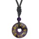 Green Tara Mantra Crystal Black Obsidian Fulfilment Pendant Green Tara Mantra Crystal Black Obsidian Fulfilment Pendant