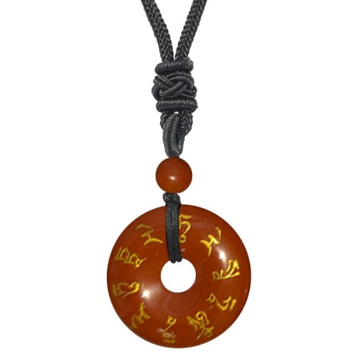 Green Tara Mantra Crystal Black Obsidian Fulfilment Pendant Green Tara Mantra Crystal Black Obsidian Fulfilment Pendant