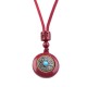 Cinnabar Six True Words 'Om Mani Padme Hum' Blessing Necklace Cinnabar Six True Words 'Om Mani Padme Hum' Blessing Necklace