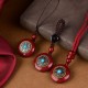Cinnabar Six True Words 'Om Mani Padme Hum' Blessing Necklace Cinnabar Six True Words 'Om Mani Padme Hum' Blessing Necklace