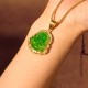 18K Gold Filled Laughing Buddha Jade Luck Necklace 18K Gold Filled Laughing Buddha Jade Luck Necklace