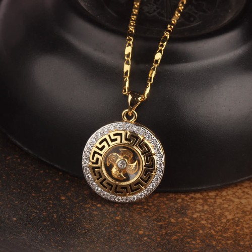 Gold-plated Copper Windmill Feng Shui Necklace Gold-plated Copper Windmill Feng Shui Necklace