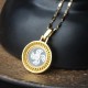 Gold Plated Brass Windmill Fu Balance Pendant