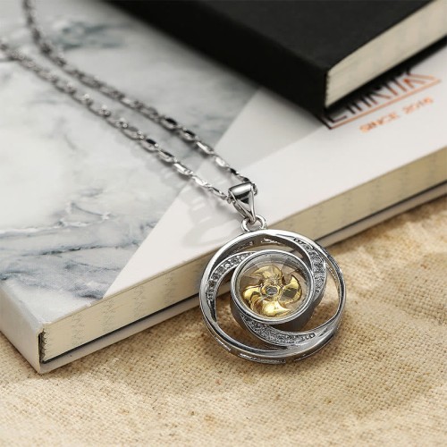 Gold Plated Copper Windmill Luck Necklace Pendant Gold Plated Copper Windmill Luck Necklace Pendant