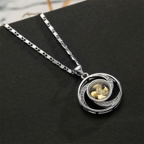 Gold Plated Copper Windmill Luck Necklace Pendant Gold Plated Copper Windmill Luck Necklace Pendant
