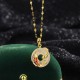 Chalcedony Peace Buckle Koi Snake Year Necklace Chalcedony Peace Buckle Koi Snake Year Necklace