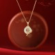 Hetian Jade Snake Year Peace Buckle Luck Necklace Hetian Jade Snake Year Peace Buckle Luck Necklace