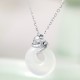 Chalcedony Peace Buckle Snake Year Positive Pendant Chalcedony Peace Buckle Snake Year Positive Pendant