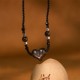 Silver Sheen Obsidian Heart Protection Pendant