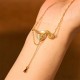 Chalcedony Fu Character Snake Harmony Pendant