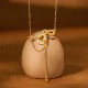 Chalcedony Fu Character Snake Harmony Pendant