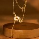 Chalcedony Fu Character Snake Harmony Pendant