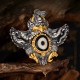 925 Silver Tibet Garuda Dzi Bead Protection Necklace 925 Silver Tibet Garuda Dzi Bead Protection Necklace