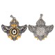 925 Silver Tibet Garuda Dzi Bead Protection Necklace 925 Silver Tibet Garuda Dzi Bead Protection Necklace