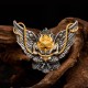 Sterling Silver Tibetan Garuda Wisdom Necklace Pendant