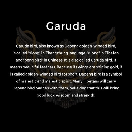 Sterling Silver Tibetan Garuda Wisdom Necklace Pendant