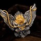 Sterling Silver Tibetan Garuda Wisdom Necklace Pendant