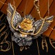 Sterling Silver Tibetan Garuda Wisdom Necklace Pendant