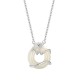 Hetian Jade Ginkgo Leaf Peace Necklace Pendant