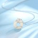 Hetian Jade Ginkgo Leaf Peace Necklace Pendant