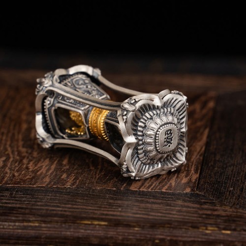 925 Silver Tibetan Zakiram Goddess of Wealth Necklace