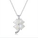 Hetian Jade Four Leaf Clover Necklace Pendant