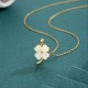 Hetian Jade Four Leaf Clover Necklace Pendant