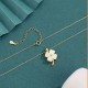 Hetian Jade Four Leaf Clover Necklace Pendant