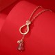 Red Agate Chalcedony Sterling Silver Gourd Necklace Pendant