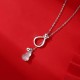 Red Agate Chalcedony Sterling Silver Gourd Necklace Pendant