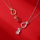 Red Agate Chalcedony Sterling Silver Gourd Necklace Pendant