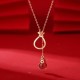 Red Agate Chalcedony Sterling Silver Gourd Necklace Pendant