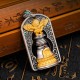 925 Silver Tibetan Garuda Vajra Bell Protection Necklace 925 Silver Tibetan Garuda Vajra Bell Protection Necklace