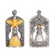 925 Silver Tibetan Garuda Vajra Bell Protection Necklace 925 Silver Tibetan Garuda Vajra Bell Protection Necklace