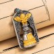 925 Silver Tibetan Garuda Vajra Bell Protection Necklace 925 Silver Tibetan Garuda Vajra Bell Protection Necklace