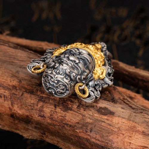 925 Silver Jambhala God of Wealth Protection Necklace 925 Silver Jambhala God of Wealth Protection Necklace