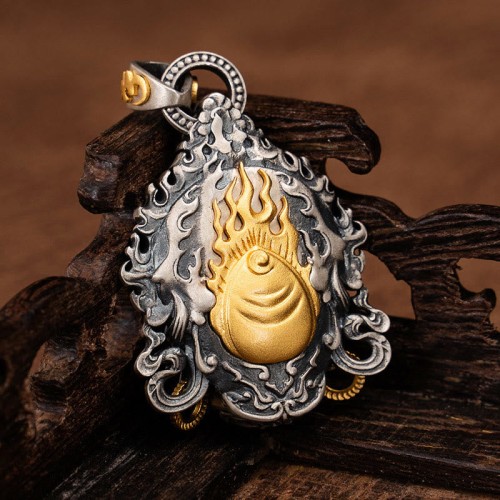 925 Silver Jambhala God of Wealth Protection Necklace 925 Silver Jambhala God of Wealth Protection Necklace