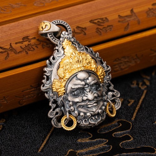 925 Silver Jambhala God of Wealth Protection Necklace 925 Silver Jambhala God of Wealth Protection Necklace